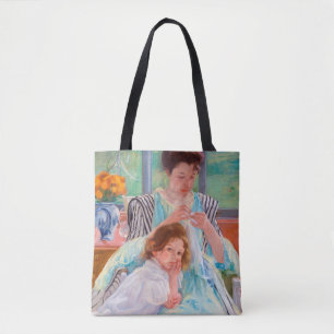 Tote Bag Jeune mère coudre, Mary Cassatt
