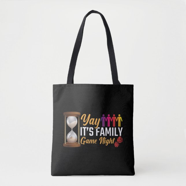 Tote Bag Jeux de cartes cadeaux de nuit pour les membres de (Devant)