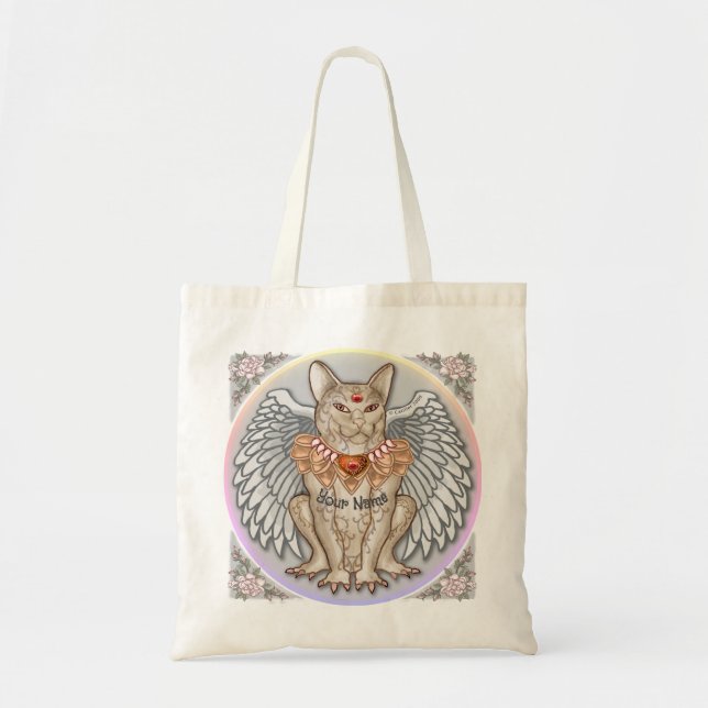 Tote Bag Jewel Cat Gargoyle (Devant)