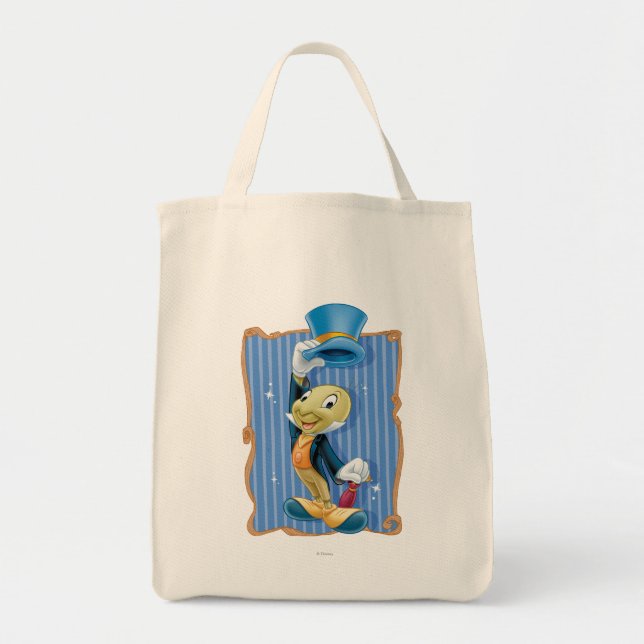 Tote Bag Jiminy Cricket Lifting Son Casquette (Devant)