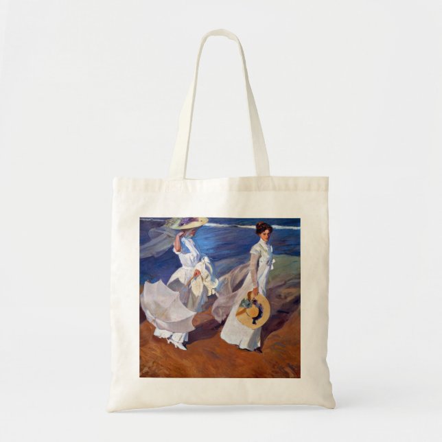 Tote Bag Joaquin Sorolla Promenade le long de la mer (Devant)