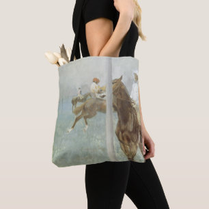 Tote Bag Jockeys Before the Race par Edgar Degas