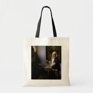 Tote Bag Johannes Vermeer - Femme tenant un équilibre