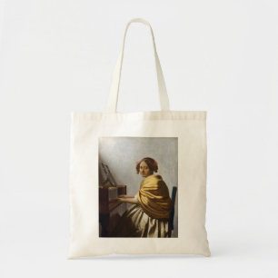 Tote Bag Johannes Vermeer - Jeune femme assise à Virginal