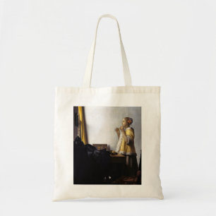 Tote Bag Johannes Vermeer - Jeune femme avec collier perle
