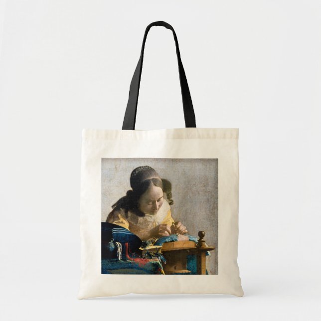 Tote Bag Johannes Vermeer - Le Lacemaker (Devant)