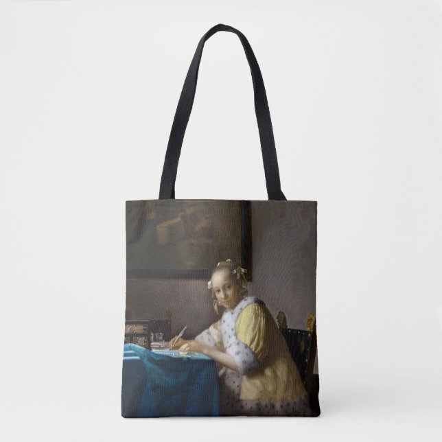 Tote Bag Johannes Vermeer - Une dame écrit une lettre (Devant)