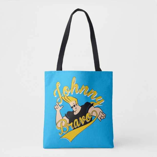 Tote Bag Johnny Bravo Athletic Graphic (Devant)