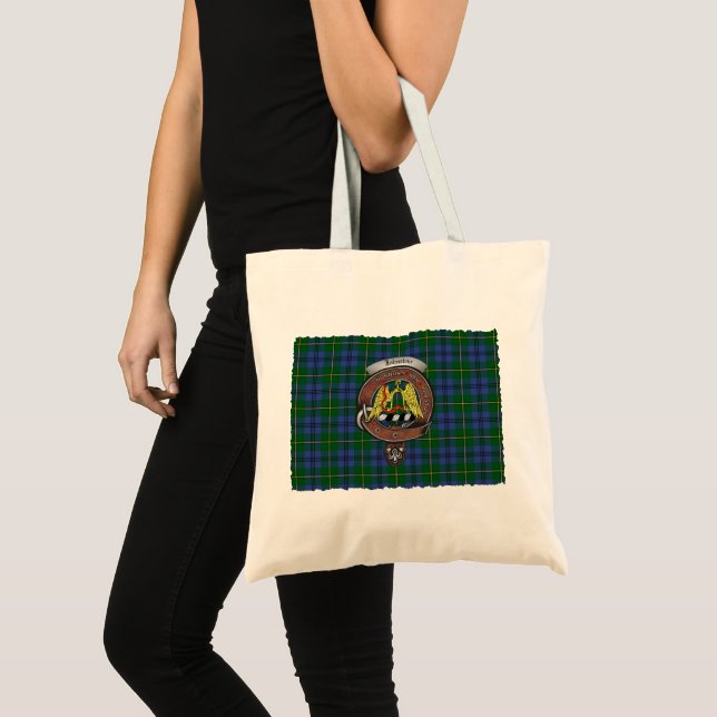 Tote Bag Johnstone Clan Badge Tartan Fourre-tout (Devant (produit))