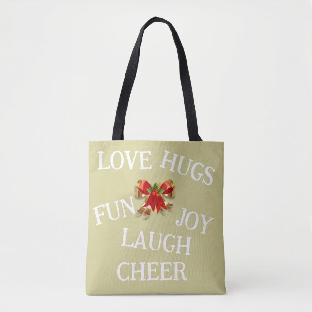 Tote Bag Joie de Noël Fourre-tout (Devant)