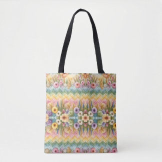 Tote Bag Joie de Pâques de printemps (petit motif)