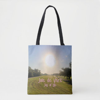 Tote Bag Joie de vivre, Joy of Life - Rose