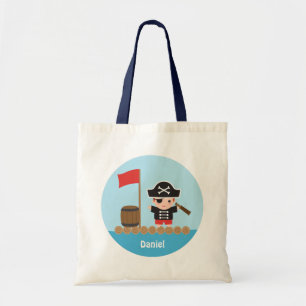 Tote Bag Joli capitaine pirate de l'océan radeau pour garço