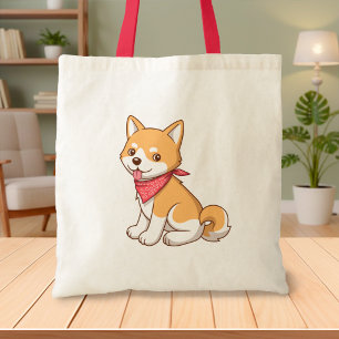 Tote Bag Joli Chien Shiba Inu