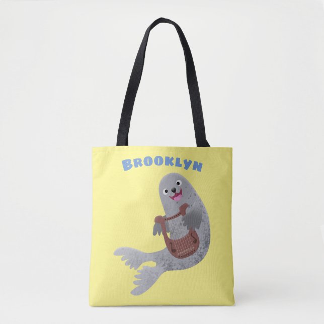 Tote Bag Joli dessin animé sur le phoque du Groenland (Devant)