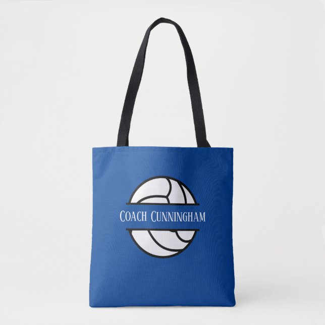 Tote Bag joli entraîneur de volley-ball ajouter nom (Devant)