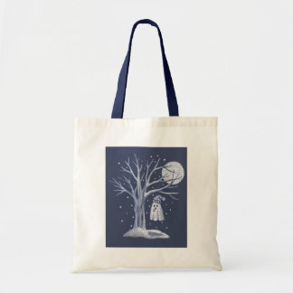 Tote Bag Joli fantôme goûtant la neige fraîche