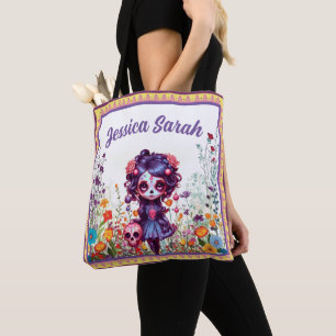 Tote Bag Joli Jardin Gothique Crâne de Sucre