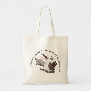Tote Bag Joli kookaburra louez le Seigneur verset biblique