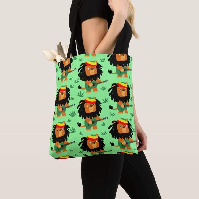 Tote Bag Joli Lion Cartoon De Sion (De près)