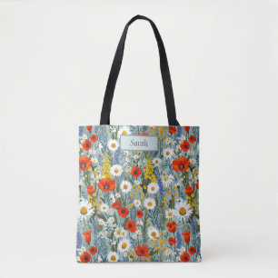 Tote Bag Joli modèle chic fleurs boho personnalisé