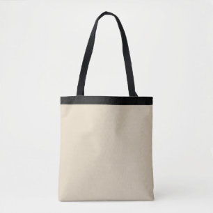 Tote Bag Joli motif de forme noir et beige