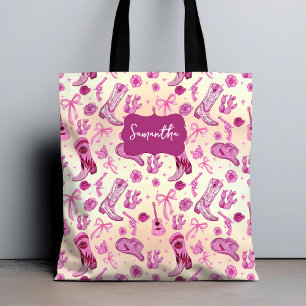 Tote Bag Joli motif esthétique de fille coquette de campagn