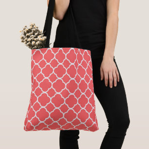Tote Bag Joli motif géométrique en quatre-feuilles moderne