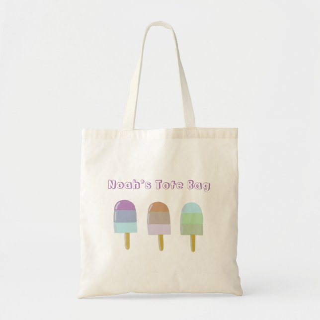 Tote Bag Joli Pastel Fun Popsicle Retour À L'École (Devant)