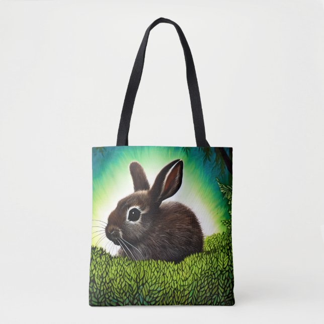 Tote Bag Joli petit livre d'histoires Bunny (Devant)