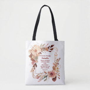 Tote Bag Joli Proverbes 31 Femme Personnalisée Chrétienne