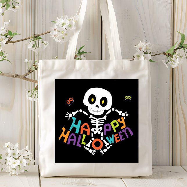 Tote Bag Joli squelette d'Halloween (Créateur téléchargé)