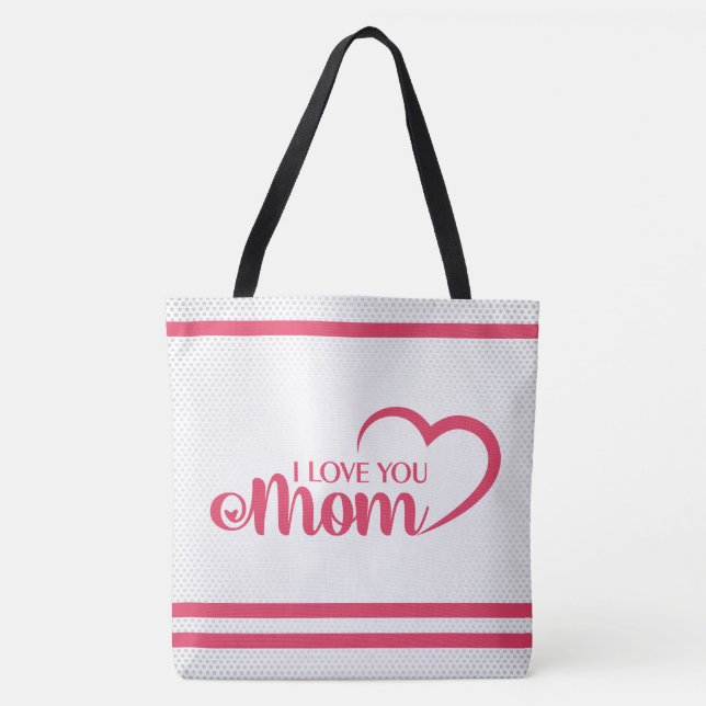 Tote Bag Joli texte de design Meilleure maman jamais pour m (Devant)