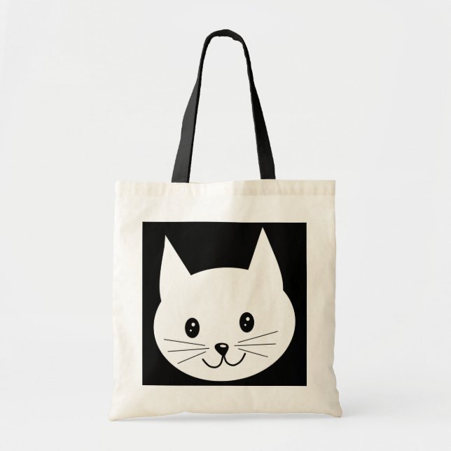 Tote Bag Joli visage de chat. (Devant)