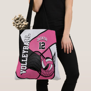 Tote Bag Joli volley-ball rose