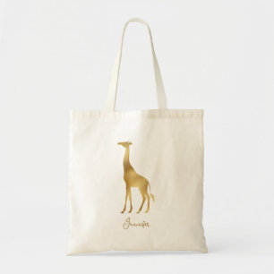 Tote Bag Jolie Giraffe Dorée