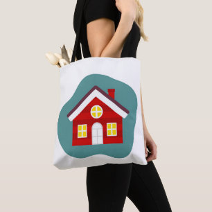 Tote Bag Jolie maison rouge