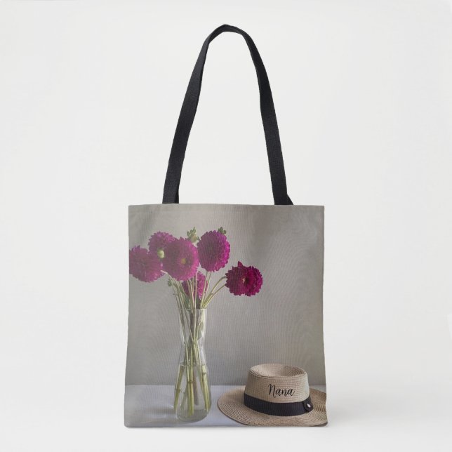 Tote Bag Jolie Photo Dahlia Originale Pour Nana (Devant)