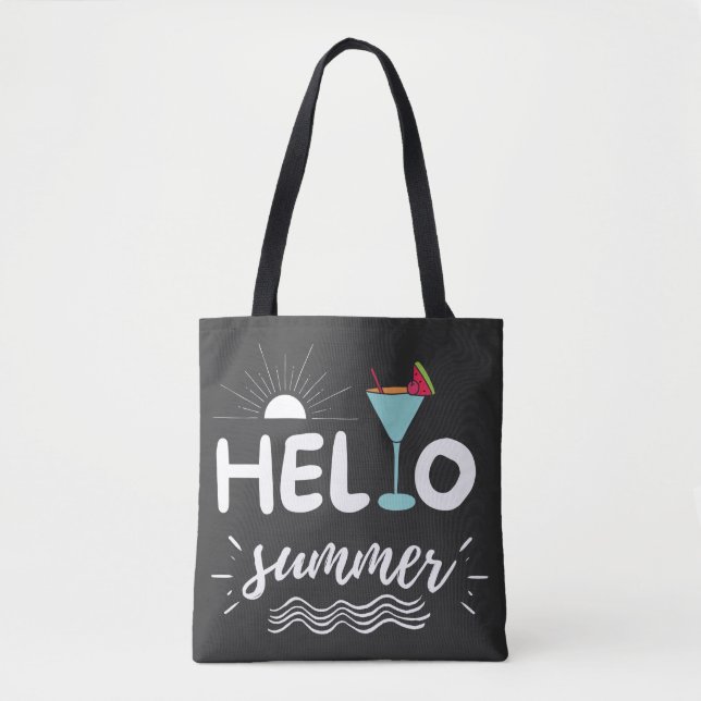 Tote Bag Jolie plage d'été (Devant)