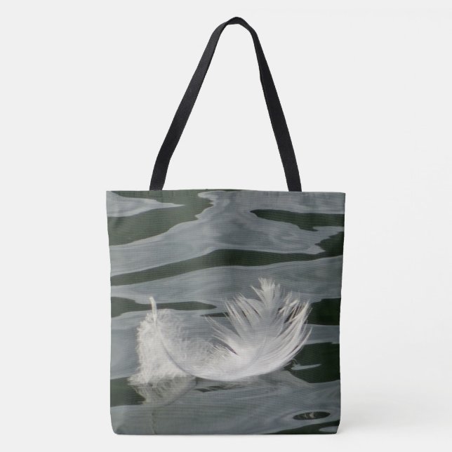 Tote Bag Jolie plume blanche (Devant)
