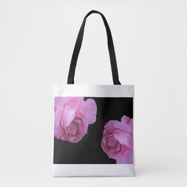 Tote Bag Jolie rose rose élégante mode florale élégante (Devant)