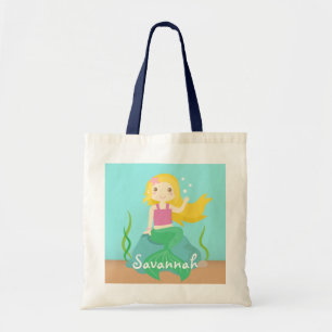 Tote Bag Jolie Sirène de l'Océan, Pour Filles