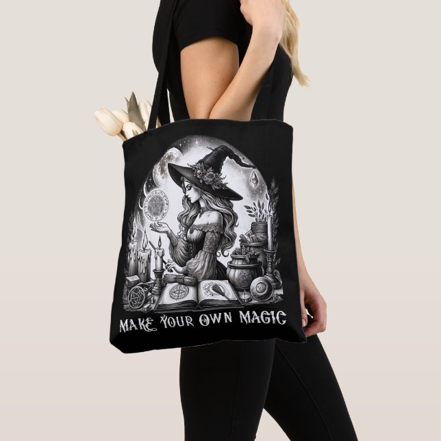 Tote Bag Jolie sorcière apothecaire Faites votre propre mag (De près)