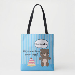 Tote Bag Jolie Teddy Bear Kids Funny Plaisanterie