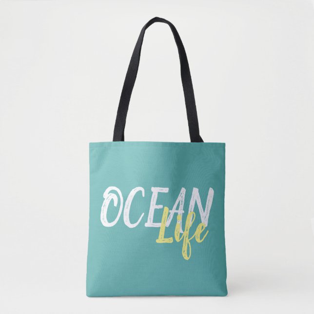 Tote Bag jolie vie marine OCÉAN | (Devant)