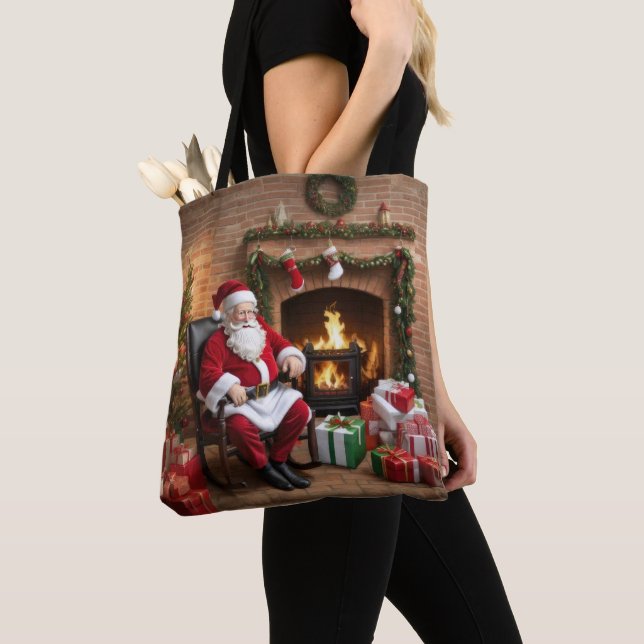 Tote Bag Jolly Old Santa Claus (De près)