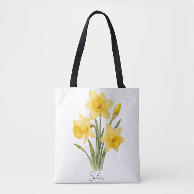 Tote Bag Jonquille de mars (Devant)