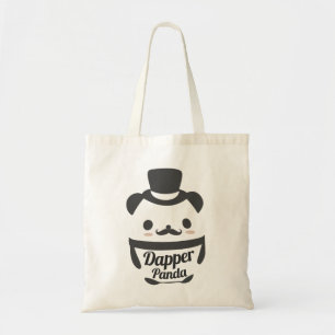 Tote Bag Jote Dapper Panda Porté Chapeau Haut