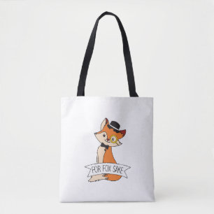 Tote Bag Jote Fox Clipart Oh Pour Fox Sake Epic Sarcastique