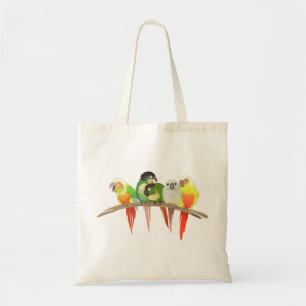 Tote Bag Joue verte Conures